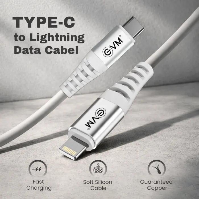 EVM Type C To Lightning Charging & Data Sync Cable (SCL-01) view 3